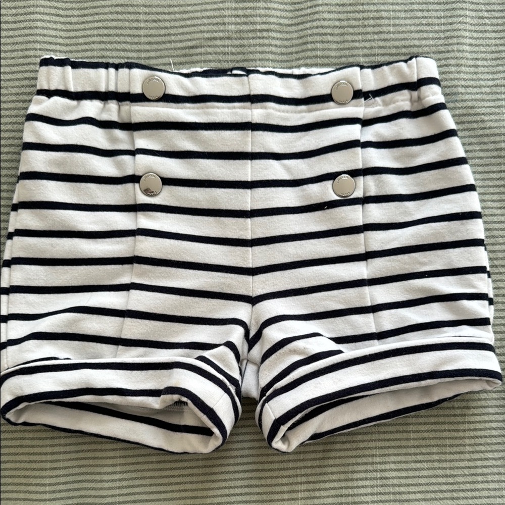 Striped navy blue and White Shorts, Jacadi, 12m